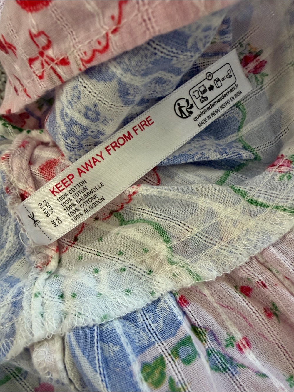 Out from Under Floral Patchwork Ruffle Pajama Set - Picture 6 of 6